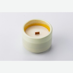 Свеча соевая в керамической чаше. Запах  Свежескошенная трава  1 шт