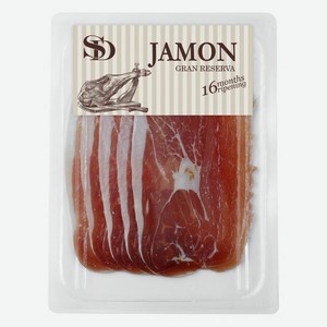 Вяленое мясо Хамон сыровяленый «Сытный Дом» Мраморный окорок из свинины нарезка, 70 г