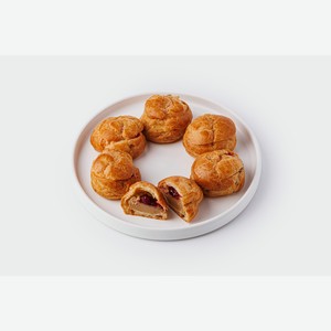 Профитроли с паштетом из куриной печени и брусничным соусом 190 г