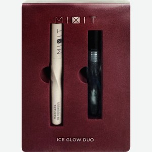 Набор косметический MIXIT Make Up Ice Glow Duo Термотушь+Блеск для губ