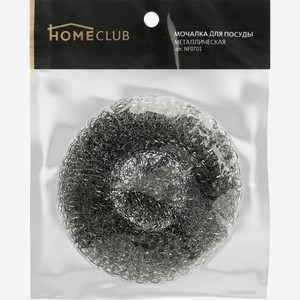 Мочалка для посуды HOMECLUB металлическая, большая