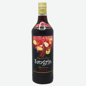Вино фруктовое САНГРИЯ Классическая красное полусладкое, 1л