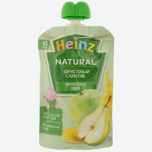 Пюре фруктовое Heinz фруктовый салатик с 6 мес 90г г/п
