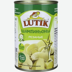 Шампиньоны Lutik LUTIK резаные, 425мл
