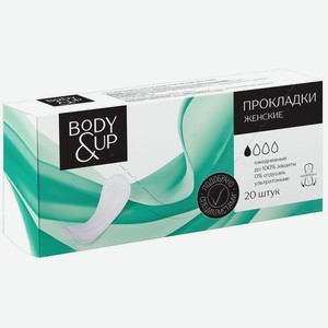 Прокладки ежедневные Body&Up ультратонкие 20шт, 20 шт