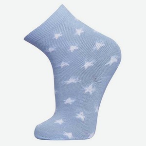 Носки детские АШАН Красная птица голубые со звездами, р.10/12