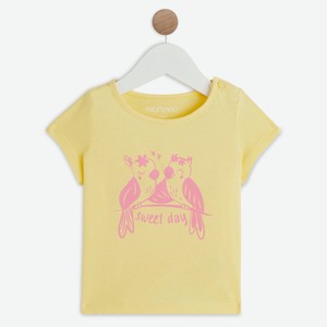 Футболка для девочки InExtenso с коротким рукавом желтая