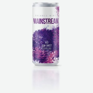 Плодовый алкогольный продукт Mainstream красный полусладкий, 330 мл