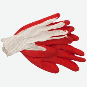 ПЕРЧАТКИ ХОЗЯЙСТВЕННЫЕ Хлопчато-бумажные с латексным покрытием (Империал-Трейд)