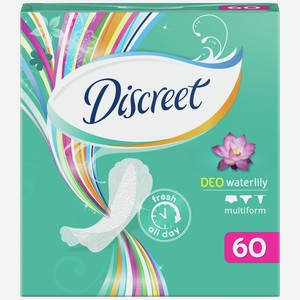Прокладки DISCREET®, Део ежедневные, Водная лилия, 60 шт.
