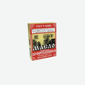 Масло сливочное Крестьянское 72.5%, 180 г