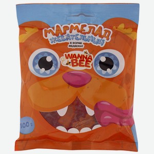 Мармелад жевательный в форме мишек WANNA BEE 100г (Окей)