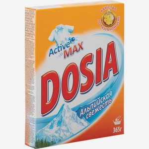 Порошок стиральный Dosia Альпийская свежесть для ручной стирки, 365г