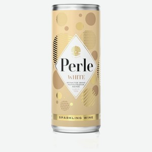 Игристое вино Perle белое полусладкое Россия, 0,25 л