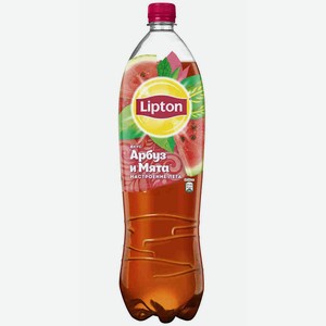 Чай черный Lipton холодный арбуз-мята, 1 л