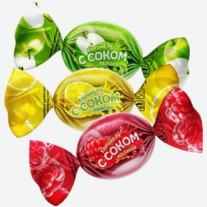 Карамель Красная цена Ассорти Яблоко, лимон и малина, 100 г