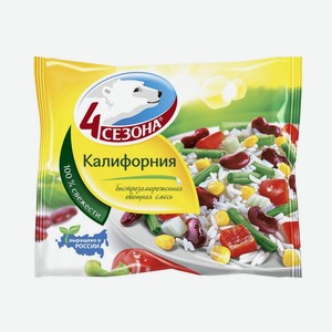 Овощная смесь с рисом Калифорния 4 сезона 400г