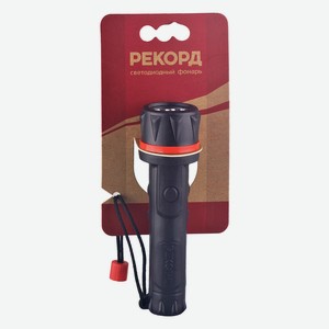 Фонарь резиновый рекорд ММ-0203 2хR6 3 светодиода