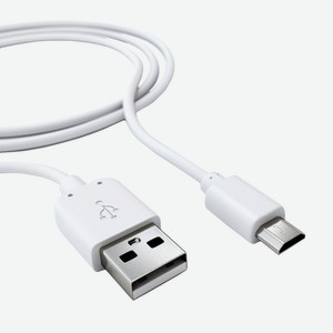 Дата-кабель Red Line usb-micro usb белый