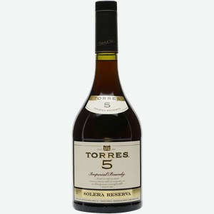 Бренди Torres 5 Solera Reserva 38% 0.5 л.