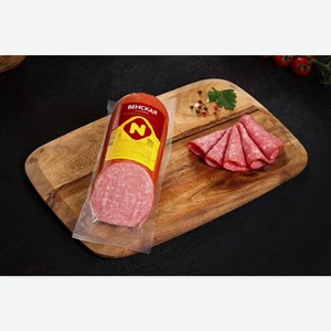 Колбаса ОСТАНКИНО Салями Венская п/к в/у срез, Россия, 420 г