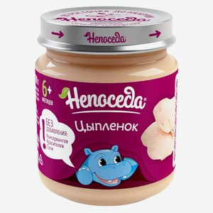 Пюре мясное Непоседа цыпленок с 6мес 95 ст/б