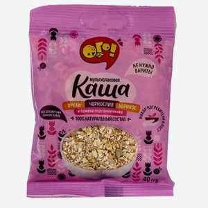 Каша ОГО! мультизлаковая с абрикосом, черносливом, орехом и
