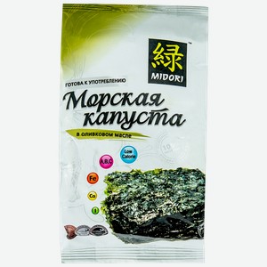 Морская капуста MIDORI сушеная, обжаренная в оливковом масле, 5г