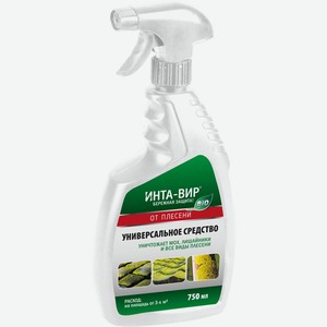 Средство унив. ФАСКО от мха, плесени и лишайников Инта-Вир с распылителем, Россия, 0,75 л