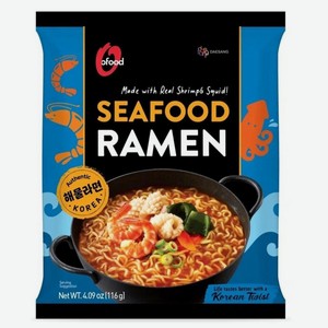 Лапша Daesang рамен с морепродуктами, 116г брикет