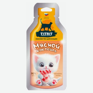 Лакомство для кошек TiTBiT Мясной коктейль, 15 г