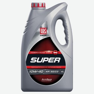 Масло моторное полусинтетическое 10W-40 супер ТМ Лукойл 4 л