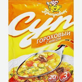 Суп Быстрого Приготовления Приправыч Гороховый, Овощной С Вермишелью, 60г