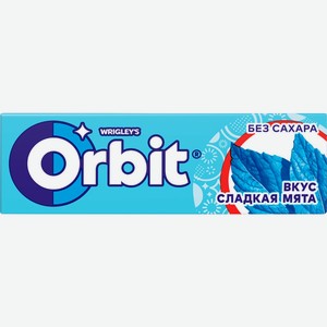 Жевательная резинка ORBIT Сладкая мята с ароматом мяты драже, Россия, 13,6 г