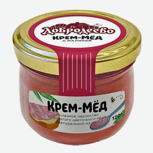 Крем-мёд ДОБРОДЕЕВО с малиной, 120г