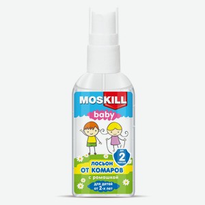 Лосьон для тела от комаров Mosskill Baby детский от 2 лет с ромашкой, 60 мл