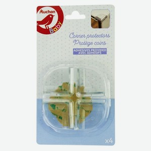 Накладки на углы АШАН Красная птица Baby для детей, 4 шт