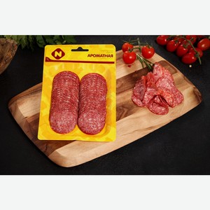 Колбаса ОСТАНКИНО Ароматная с/к нар. в/у, Россия, 100 г