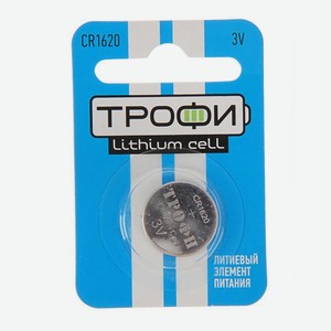 Батарейка «Трофи» CR1620-1BL, 1 шт