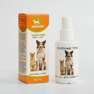 ПИЖОН Лечебные травы для собак и кошек, вязка-минус
