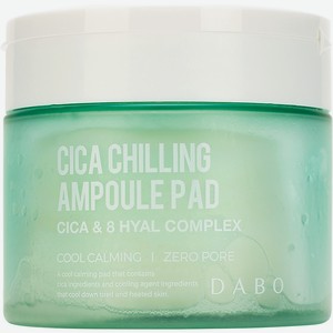 DABO Освежающие подушечки с ниацинамидом, бетаином и маслом чайного дерева Cica Chilling Ampoule Pad, 60 шт