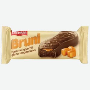 Кекс глазированный Krember Bruni c начинкой карамель 40 г