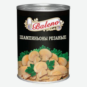 Шампиньоны Baleno резаные, 425 мл