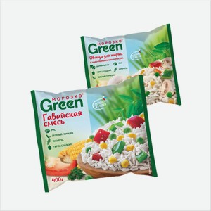 Гавайская смесь/Овощи для жарки с шампиньонами  Морозко Green  400гр