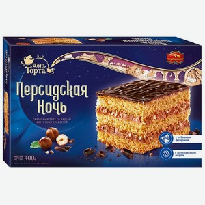 Торт Черемушки Персидская Ночь с фундуком и медом 400г, 400 г