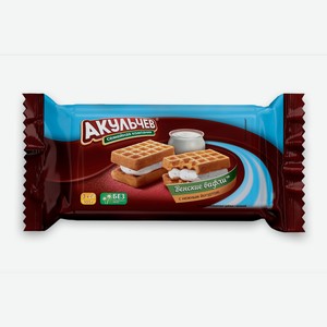 Вафли Акульчев Венские с нежным йогуртом 105 г