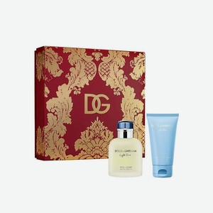DOLCE&GABBANA Подарочный набор мужской Light Blue, Туалетная вода, спрей 75 мл + Крем для тела 50 мл