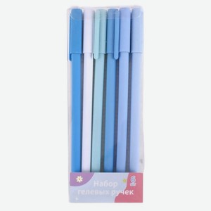 Набор ручек гелевых синих 6шт., 1 шт
