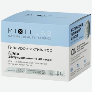 Крем Mixit Lab Wow Moisture экстраувлажнение с гиалуроновой кислотой для всех типов кожи 50мл, 50 мл