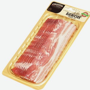 Бекон Егорьевская КГФ По-Егорьевски сырокопченый 100г, 100 мл